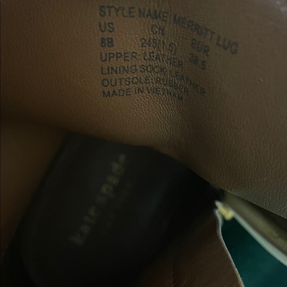 Kate Spade Merritt Lug leather Combat Boots NWOT - Picture 11 of 14